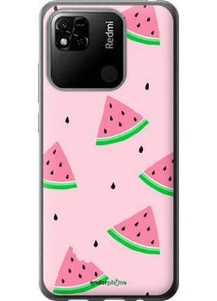 Чехол на xiaomi redmi 10a розовый арбуз "4314t-2578-2448"