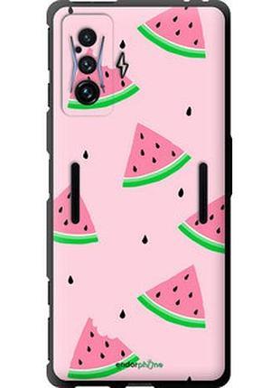 Чехол на xiaomi poco f4 gt розовый арбуз "4314b-2958-2448"