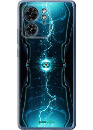 Чехол на motorola edge 40 молнии в цилиндре "120u-3335-2448"