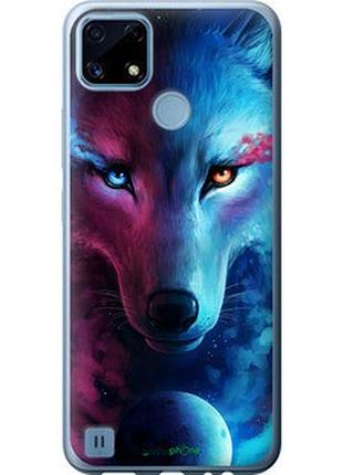 Чехол на realme c21 арт-волк "3999u-2321-2448"