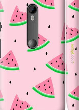 Чехол на motorola moto g3 розовый арбуз "4314m-318-2448"