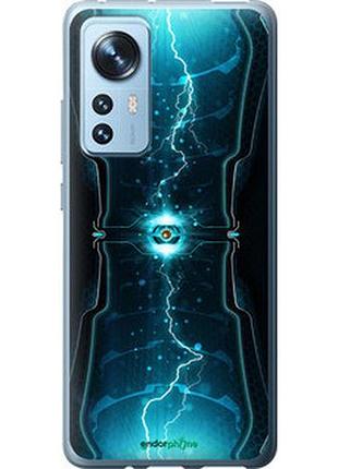 Чехол на xiaomi 12x молнии в цилиндре "120u-2941-2448"