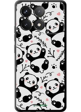 Чехол на xiaomi poco f6 pro панды "4318b-3755-2448"