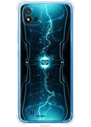 Чехол на realme c11 2021 молнии в цилиндре "120sp-2485-2448"