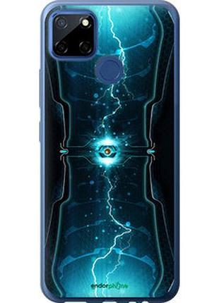 Чехол на realme 7i молнии в цилиндре "120t-2486-2448"