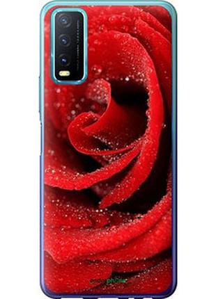 Чехол на vivo y20 красная роза "529u-2078-2448"