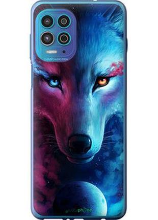 Чехол на motorola edge s арт-волк "3999u-2860-2448"