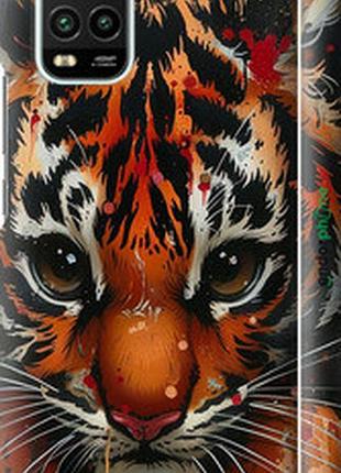 Чехол на xiaomi mi 10 lite mini tiger "6052m-1924-2448"