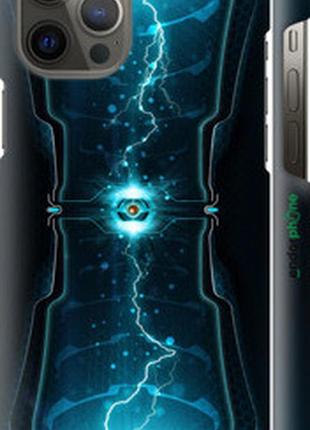 Чехол на iphone 12 pro max молнии в цилиндре "120m-2054-2448"