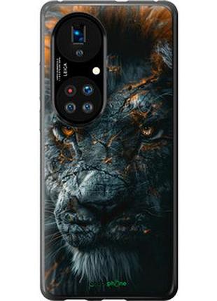 Чехол на huawei p50 пламенный лев "6153u-2292-2448"
