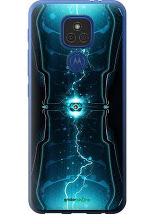 Чехол на motorola e7 plus молнии в цилиндре "120u-2107-2448"