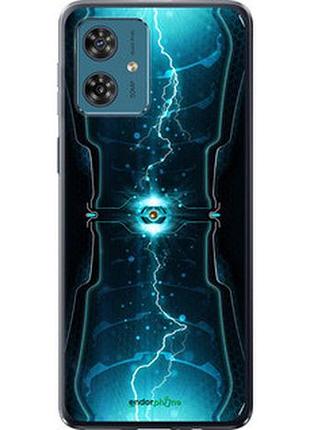 Чехол на motorola moto g54 молнии в цилиндре "120u-3339-2448"