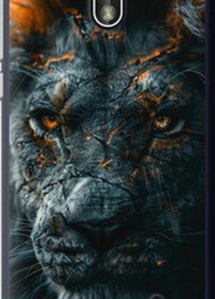Чехол на nokia 1 пламенный лев "6153u-1373-2448"