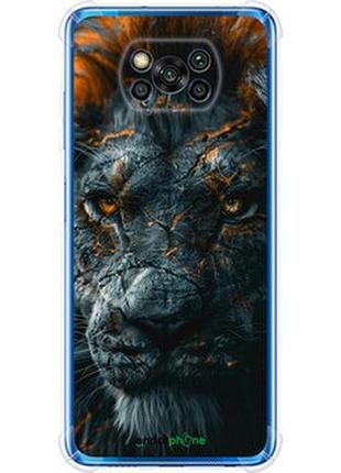 Чохол на xiaomi poco x3 плам'яний лев "6153sp-2073-2448"