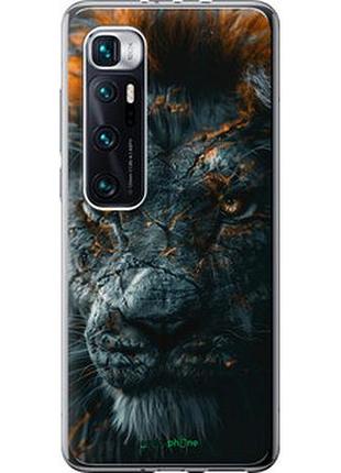Чехол на xiaomi mi 10 ultra пламенный лев "6153t-2064-2448"
