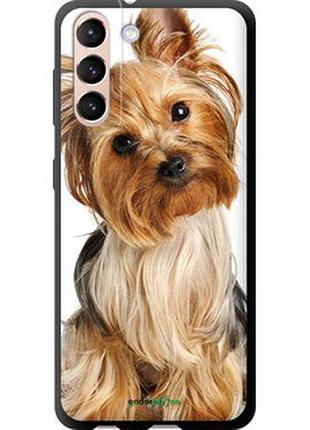 Чехол на samsung galaxy s21 йоркширский терьер с хвостиком "930b-2114-2448"