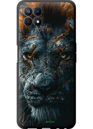 Чехол на realme narzo 50 пламенный лев "6153b-3066-2448"