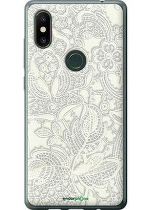 Чехол на xiaomi mi mix 2s белое кружево "4383u-1438-2448"