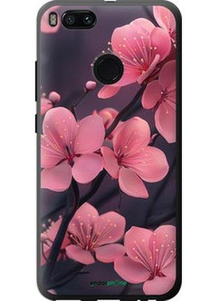 Чехол на xiaomi mi 5x пурпурная сакура "6075u-1042-2448"