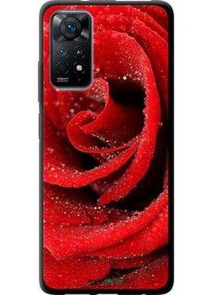 Чехол на xiaomi redmi note 11 красная роза "529b-2516-2448"