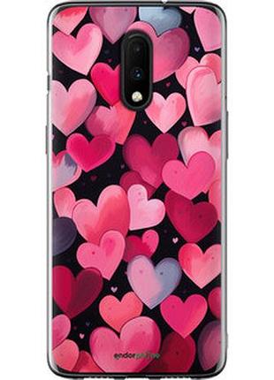 Чехол на oneplus 7 сердечки 4 "5662t-1740-2448"