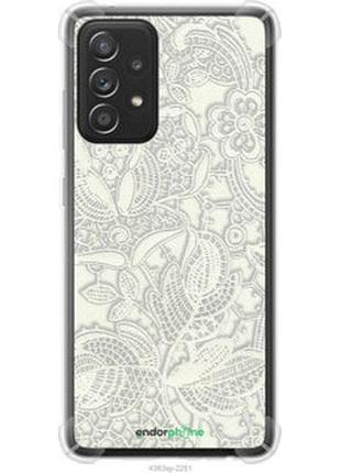 Чехол на samsung galaxy a52 белое кружево "4383sp-2251-2448"