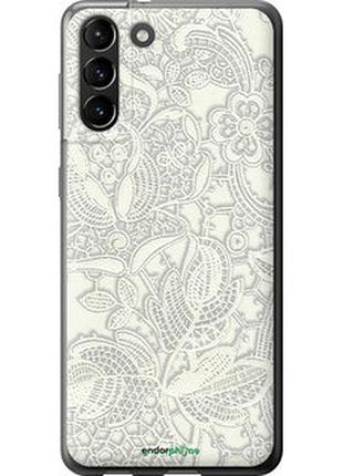 Чехол на samsung galaxy s21 plus белое кружево "4383u-2115-2448"