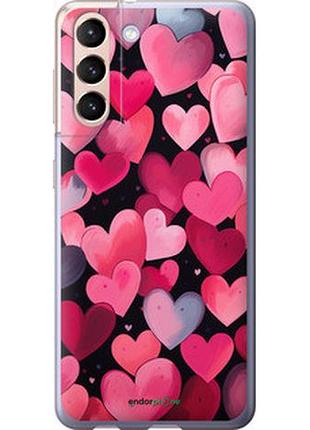Чехол на samsung galaxy s21 сердечки 4 "5662u-2114-2448"
