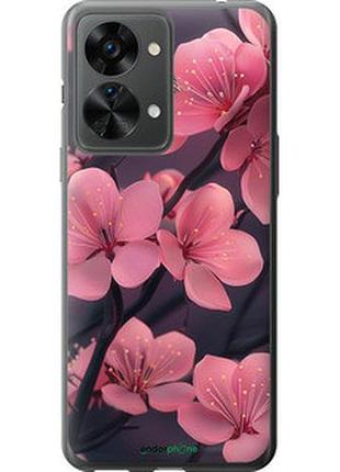 Чохол на oneplus nord 2t пурпурова сакура "6075u-2640-2448"