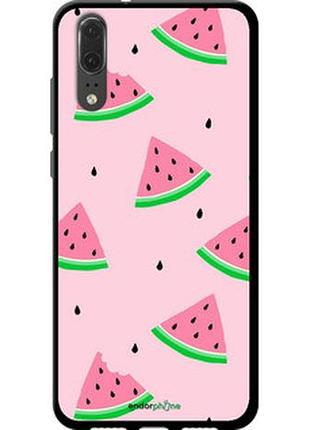 Чехол на huawei p20 розовый арбуз "4314b-1396-2448"