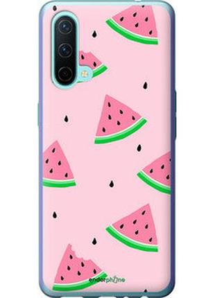 Чехол на oneplus nord ce розовый арбуз "4314u-2382-2448"