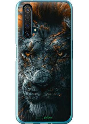 Чехол на realme x50 пламенный лев "6153u-1894-2448"