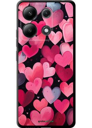 Чехол на xiaomi redmi note 13 4g сердечки 4 "5662b-3654-2448"