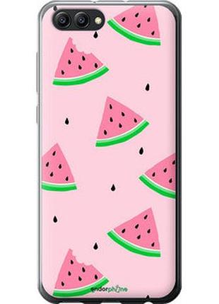 Чехол на huawei honor v10 / view 10 розовый арбуз "4314u-1579-2448"