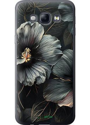 Чохол на samsung galaxy a8 a8000 чорний квіти "6031u-135-2448"