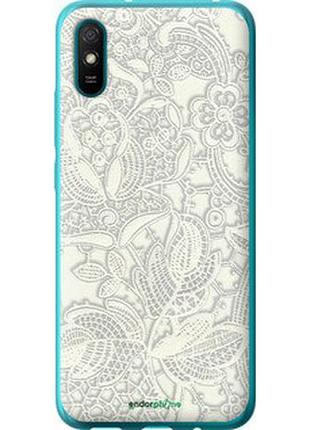 Чехол на xiaomi redmi 9a белое кружево "4383u-2034-2448"