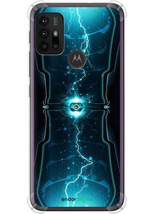 Чехол на motorola moto g20 молнии в цилиндре "120sp-2461-2448"