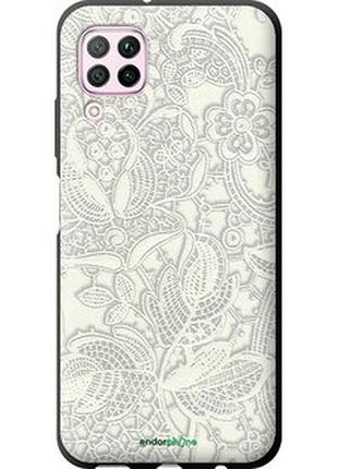 Чехол на huawei p40 lite белое кружево "4383b-1887-2448"