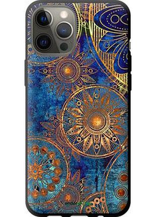 Чехол на iphone 12 pro max золотой узор "678b-2054-2448"