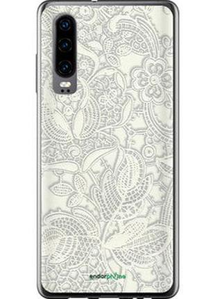 Чехол на huawei p30 белое кружево "4383u-1622-2448"