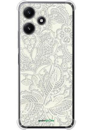 Чохол на xiaomi poco m6 pro 5g біле мереживо "4383sp-3859-2448"