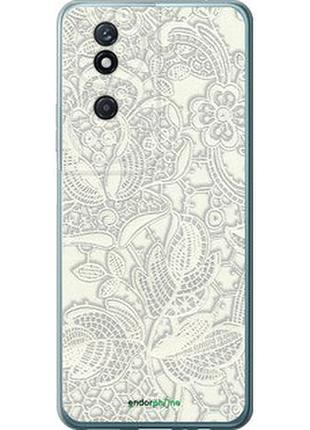Чохол на huawei honor play 50 plus біле мереживо "4383u-3399-2448"