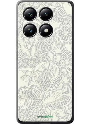 Чехол на xiaomi 14t pro белое кружево "4383u-3806-2448"