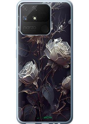 Чехол на realme narzo 50a розы 2 "5550t-2514-2448"