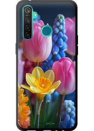 Чехол на realme 5 pro весенние цветы "6058b-1861-2448"