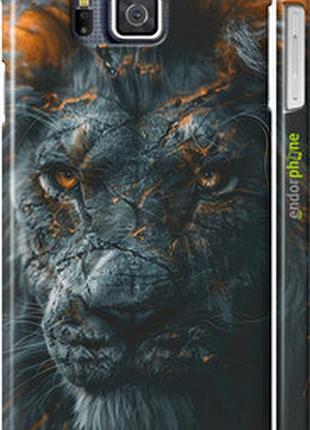 Чехол на samsung galaxy alpha g850f пламенный лев "6153c-65-2448"