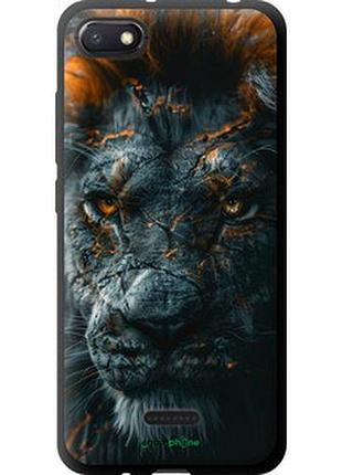Чохол на xiaomi redmi 6a плам'яний лев "6153b-1531-2448"
