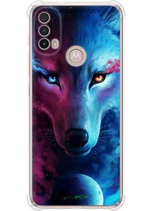 Чехол на motorola e40 арт-волк "3999sp-2660-2448"