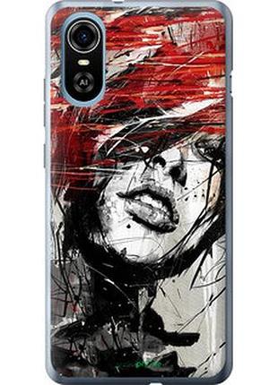 Чехол на zte blade a31 plus лицо девушки "1162u-2637-2448"