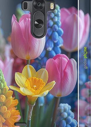Чехол на lg g3 dual d856 весенние цветы "6058m-56-2448"
